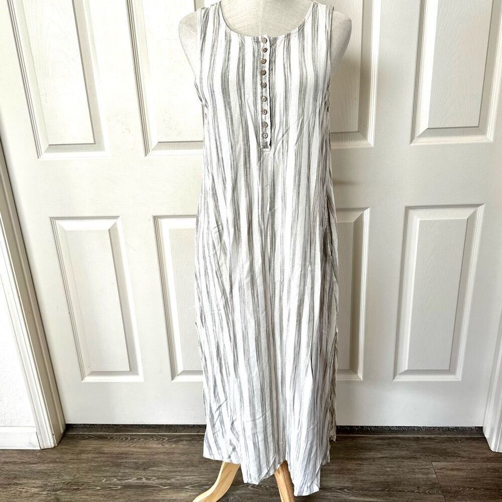 final touch long sleeveless maxi dress